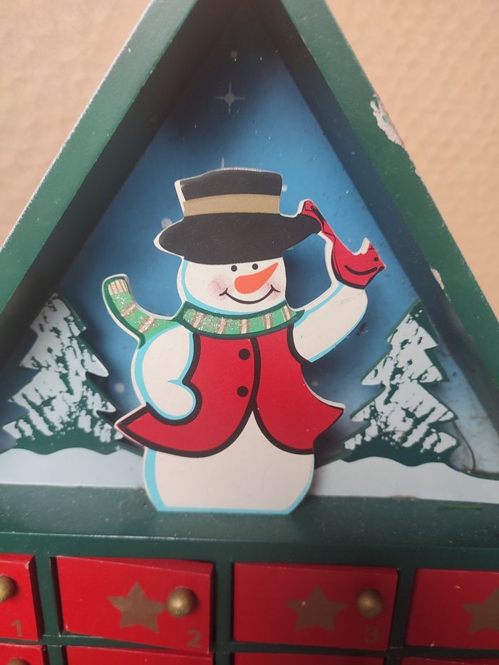 Calendrier de l'avent en bois - photo numéro 3