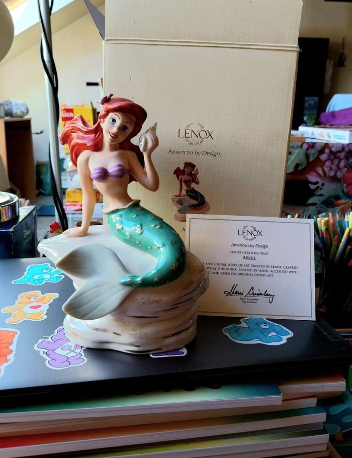 Figurine lenox très rare ariel la petite sirene
