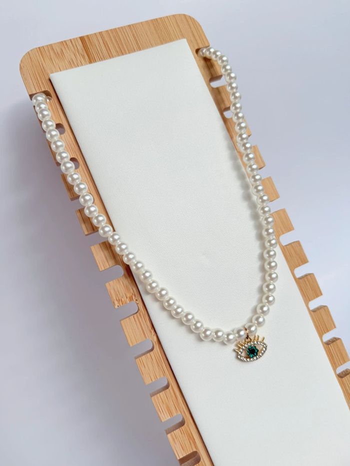 Collier perle et strass - photo numéro 2