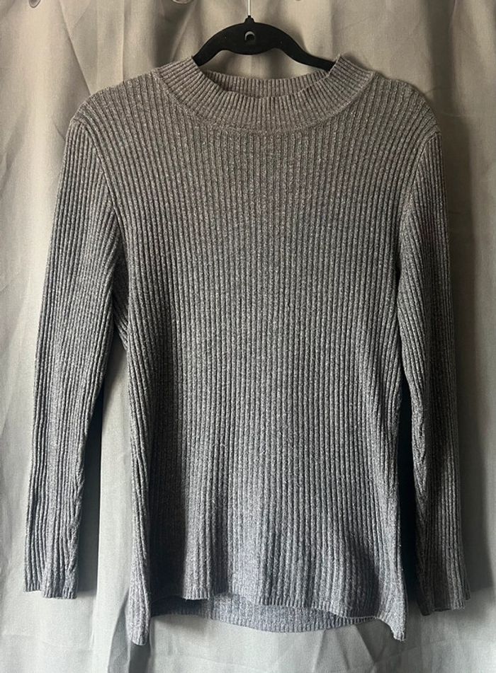 Sous pull chaud femme gris anthracite primark taille L excellent état