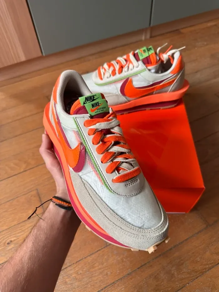 Nike x Sacai LD Waffle Orange - photo numéro 2