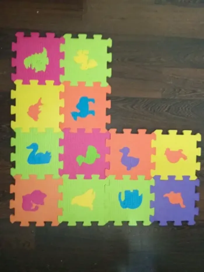 Tapis/Dalle/Puzzles en mousse - 61 pièces - Enfants - Multicolores - photo numéro 9