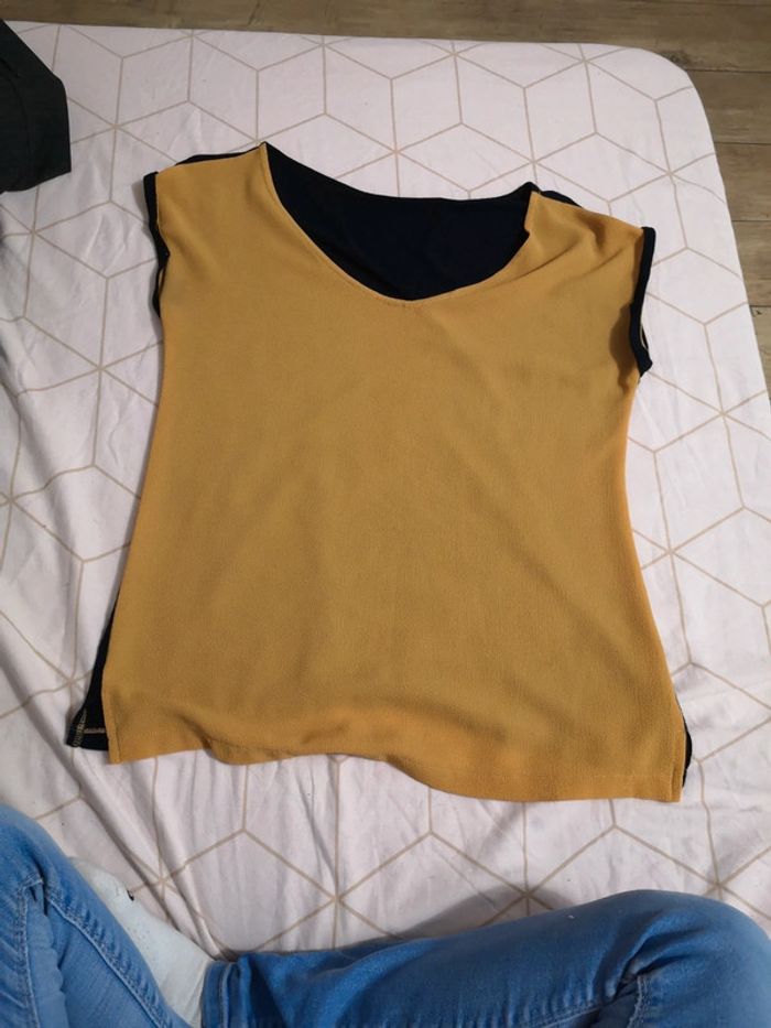 T-shirt bi matière