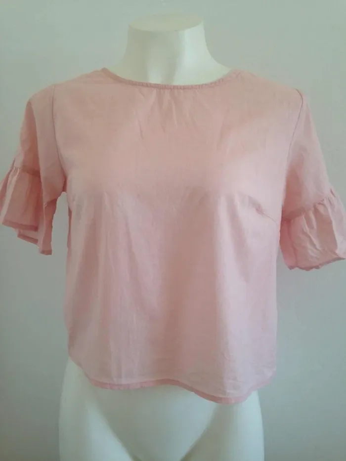 Blouse col rond manches courtes classique S 36 Gémo - photo numéro 2