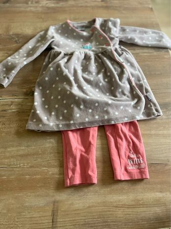Ensemble robe velours 18 mois