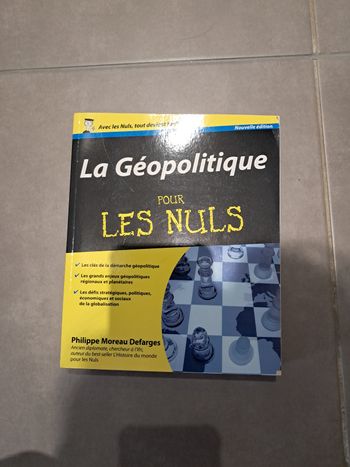 La géopolitique pour les nuls first édition