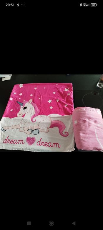 Parure de lit licorne