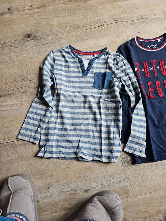 Lot tee-shirts manches longues garçon 10 ans - photo numéro 2