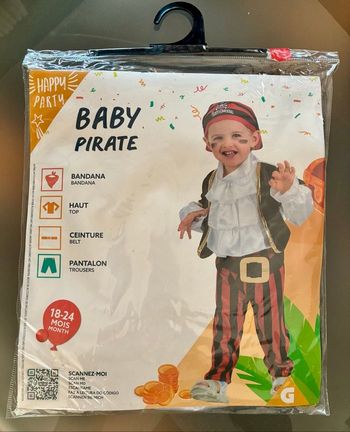 Déguisement Pirate 18-24m