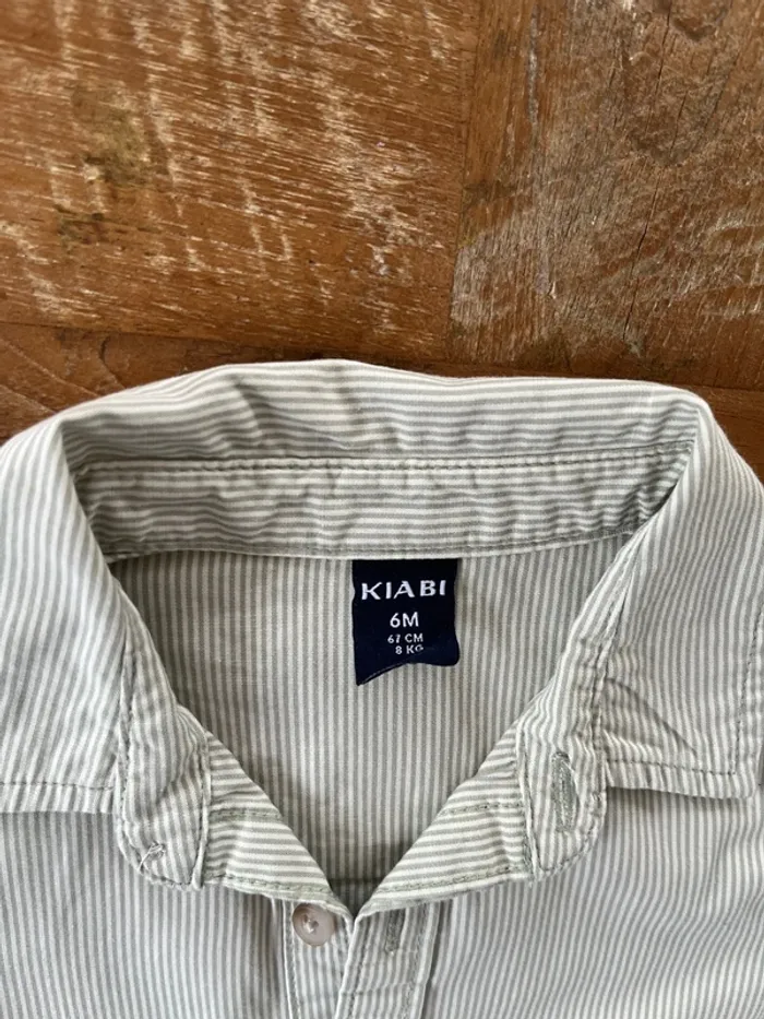 Body chemise Kiabi 6 mois - photo numéro 2