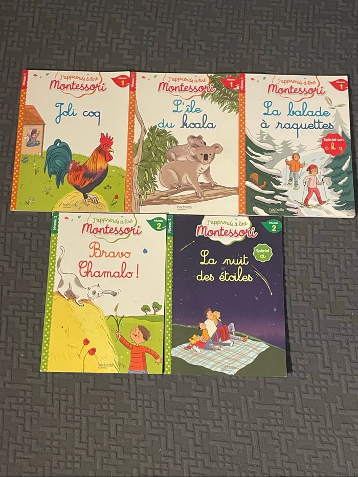Lot 5 livres j’apprends à lire Montessori CP