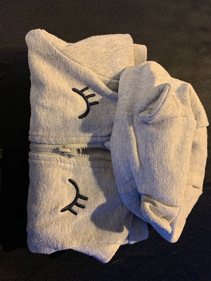 Sweat à capuche fille 6 mois paillettes Verbaudet - photo numéro 6