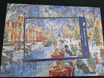 Puzzle 500 pièces Villa Christmas Bluebird Puzzle