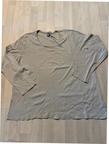 T-shirt gris clair manches longues XXL best basics