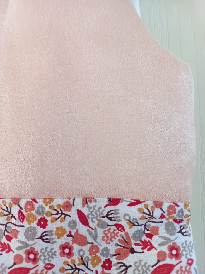 Gigoteuse 0/6 mois liberty rose,petites fleurs champêtre - photo numéro 4