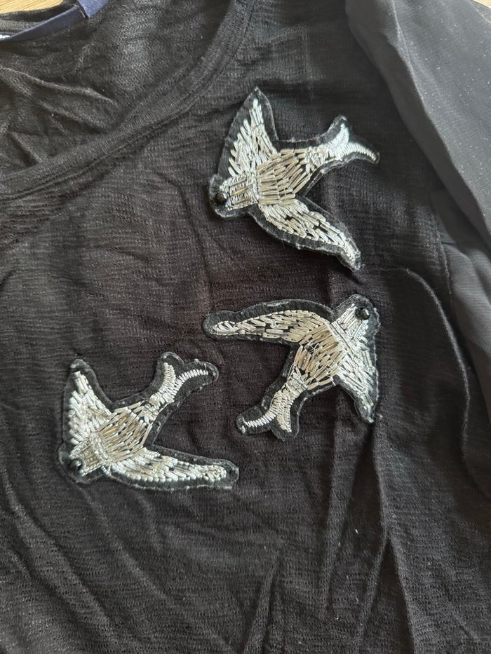 Blouse noir neuf taille  M - photo numéro 4