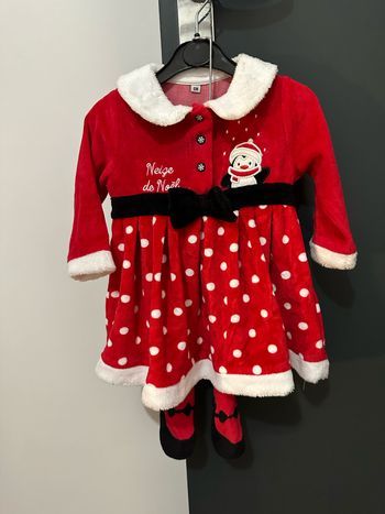 Ensemble robe et collant Noël