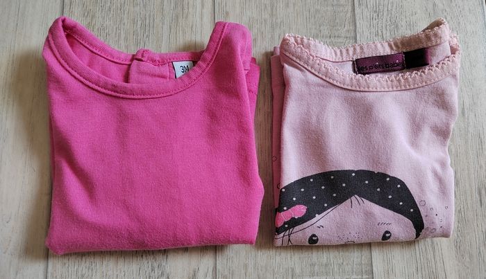 Lot de 2 tee shirt manches courtes 3 mois