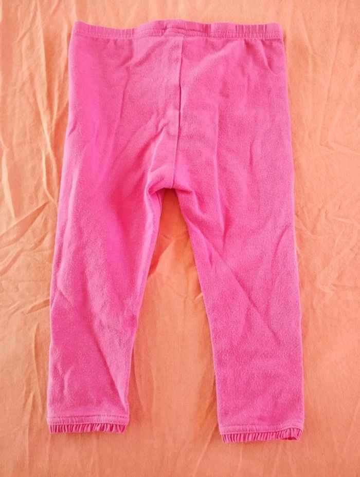 * Legging rose taille élastique et froufrou bas des jambes T18M Grain de blé - photo numéro 5