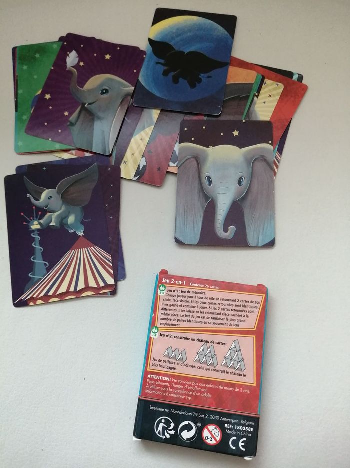 Lot de 5 petits jeux de cartes + stylo - photo numéro 4