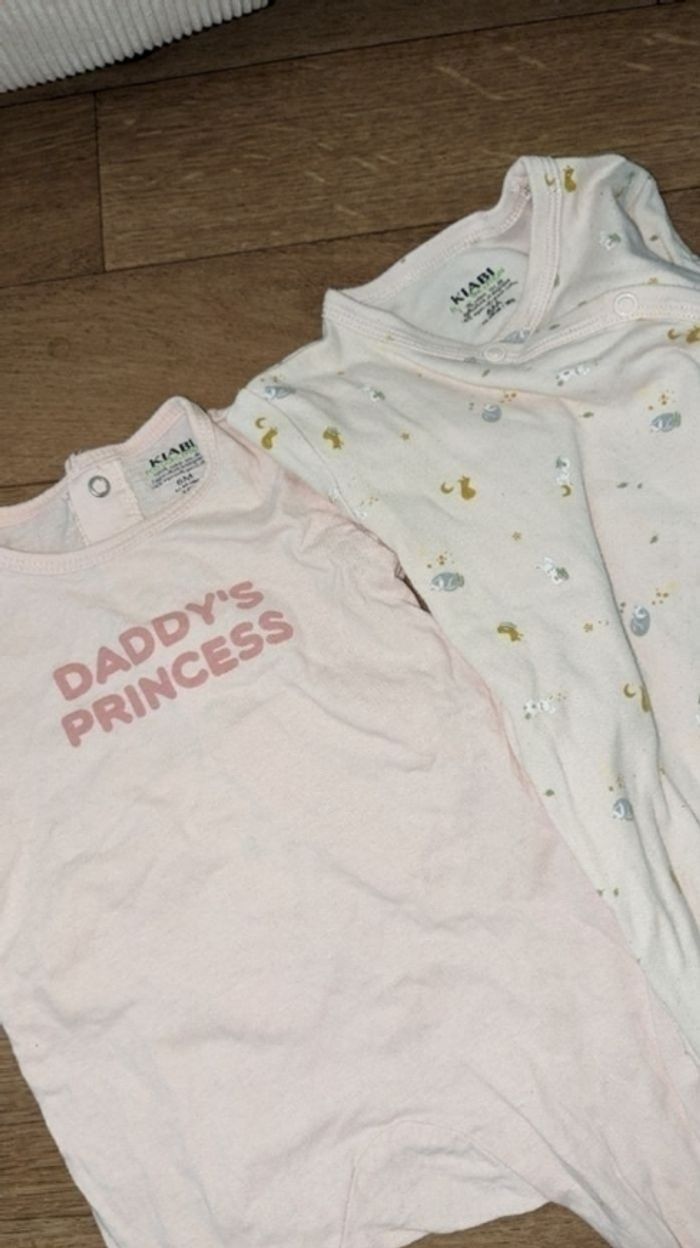 Lot pyjamas 6 mois - photo numéro 2