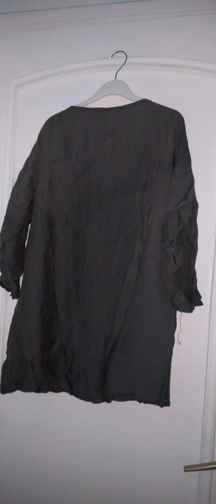 Haut bi matière soie et sequins  femme taille unique - photo numéro 5