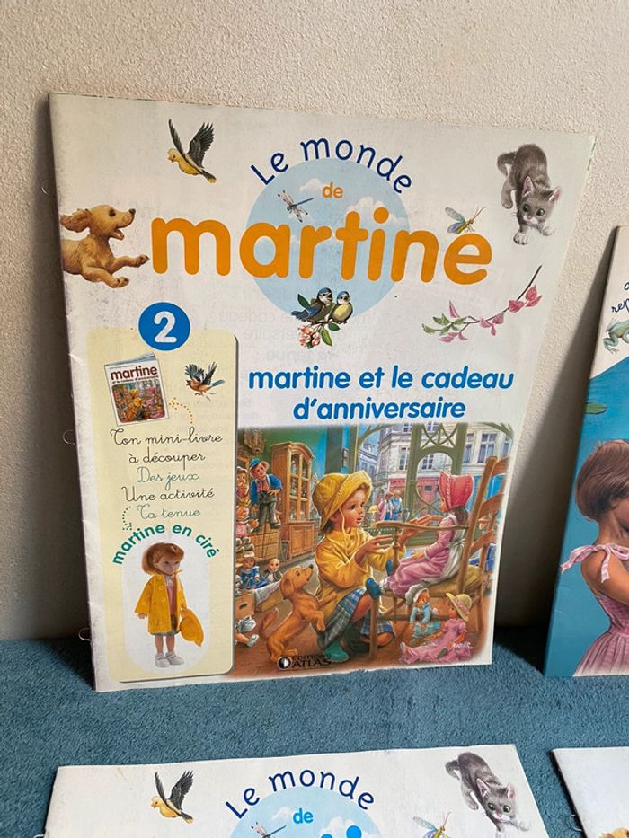 Lot de 4 livres fascicules Martine édition atlas et gommettes - photo numéro 2