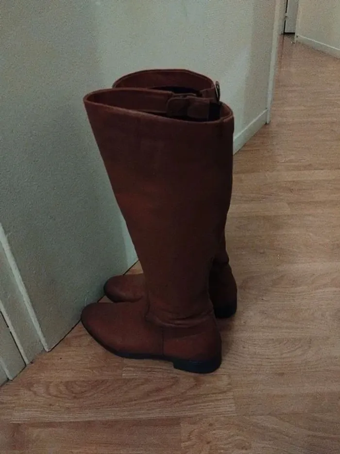 Bottes 👢 femme en vrai cuir 38 - photo numéro 19