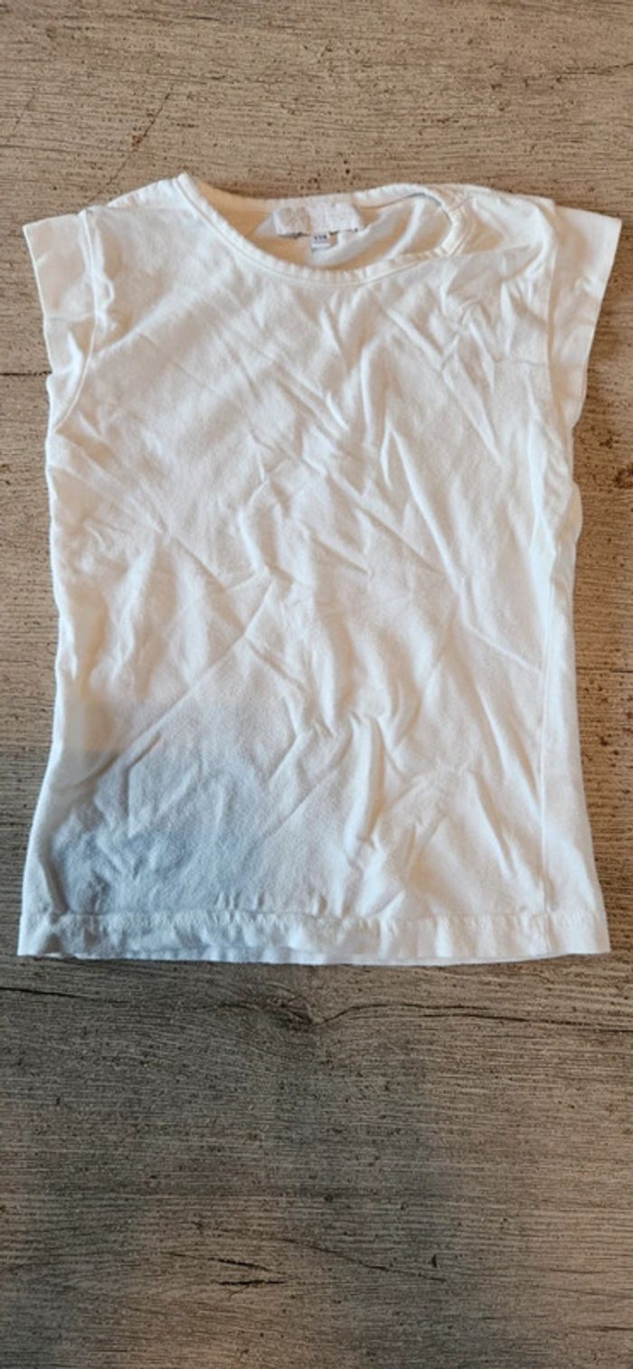T shirt sans manche blanc Palomino, taille 6 ans - photo numéro 2