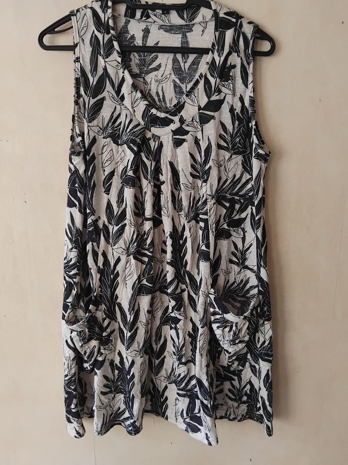 Robe fleur noir
