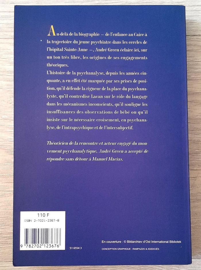 andré green - un psychanalyste engagé conversations avec manuel macias - photo numéro 3