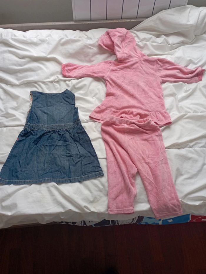 Lot 3 pièces vêtements fille automne hiver 18 mois neuf - photo numéro 3