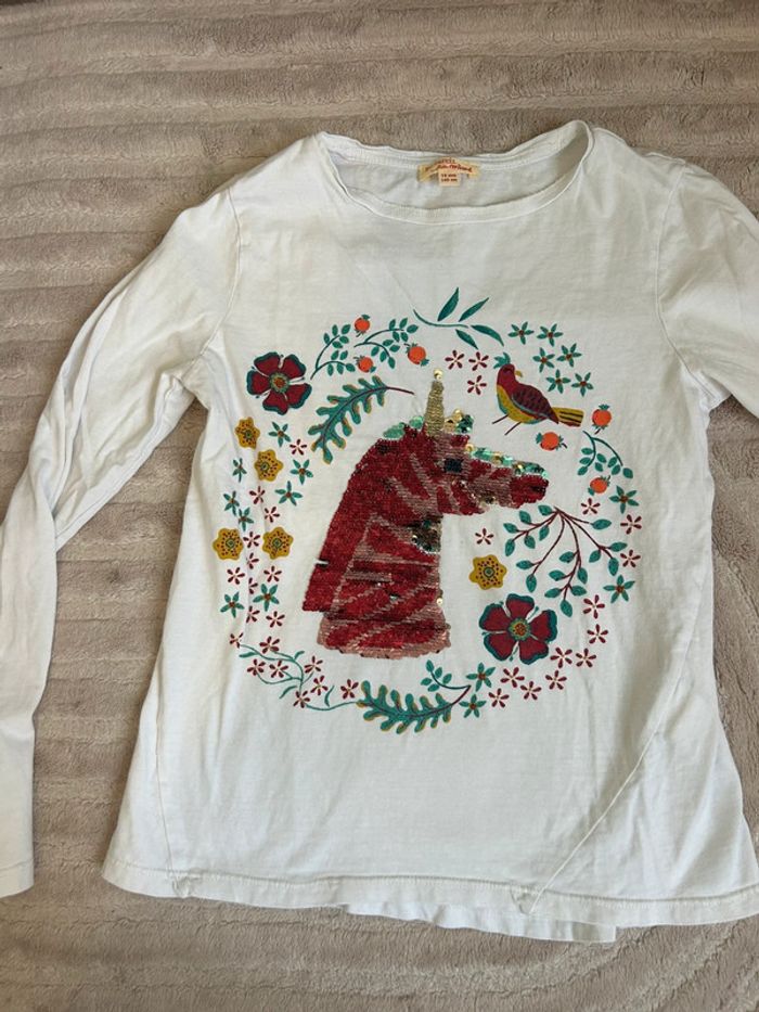 T-shirt ML Du pareil au même taille 10 ans - photo numéro 3