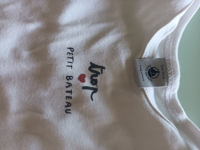 Lot de 3 bodies petit bateau, manches longues, 12 mois - photo numéro 6