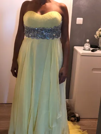 Robe cocktail jaune