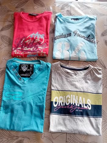 Lot de 4 tee shirt MC Taille M