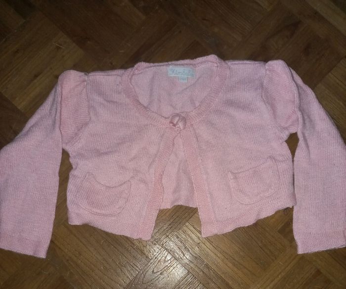 Gilet/boléro rose