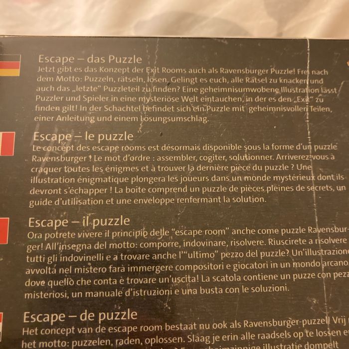 # escape puzzle # ravensburger - photo numéro 3