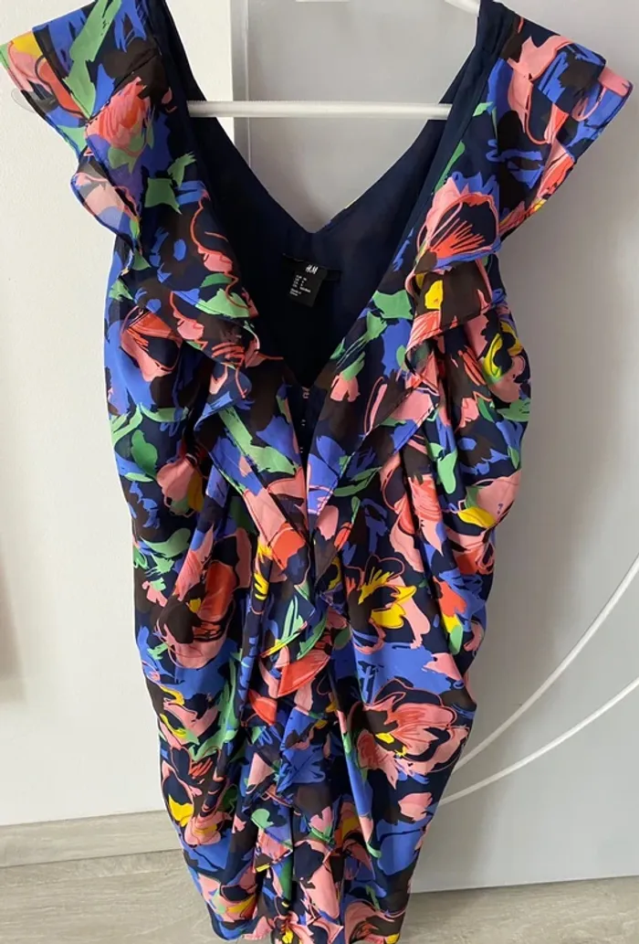 Robe H&m fleurie 36 - photo numéro 4