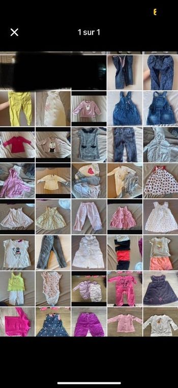 Lot 9 mois 40 articles