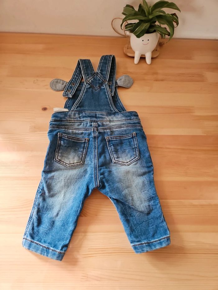 Salopette jeans bébé garçon 3 mois - photo numéro 4