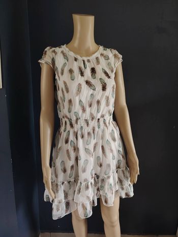 Robe fluide à plumes Mismash - Bohème/Chic - Taille S (36)