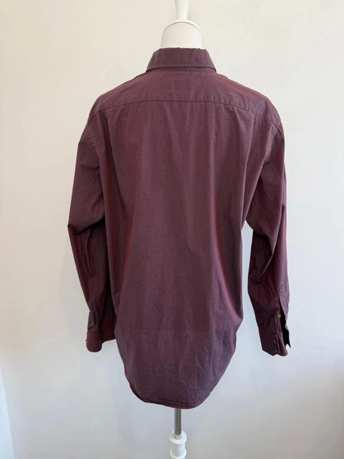 Magnifique chemise Lacoste Devanley homme bordeaux taille 42 soit L - photo numéro 4