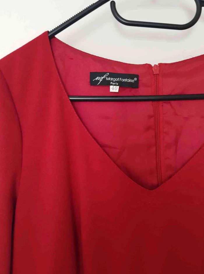 Robe  chic rouge taille  38  40 - photo numéro 5