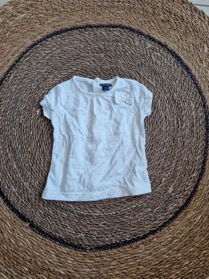 Tee-shirt manches courtes Kiabi taille 1 mois
