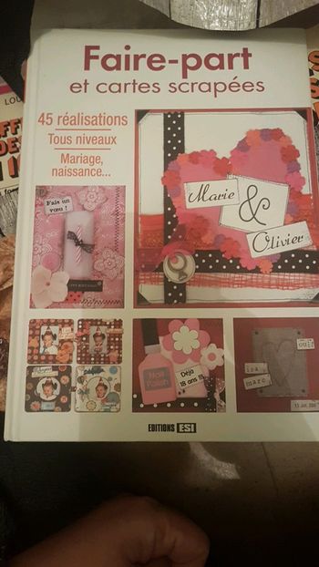 Faire part et cartes scrapées
