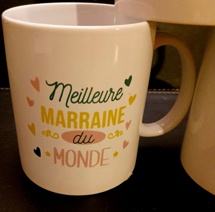 3 Tasses meilleur sœur marraine et papa - photo numéro 2