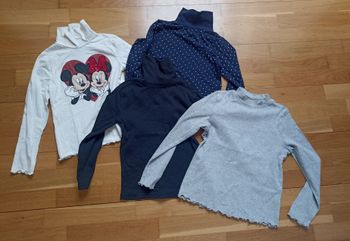Lot tee shirt col roulé 8 ans