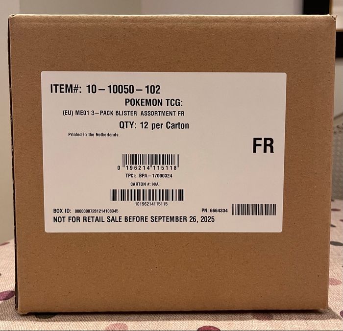 Case de 12 Tripack ME01 Mega Évolution Pokémon