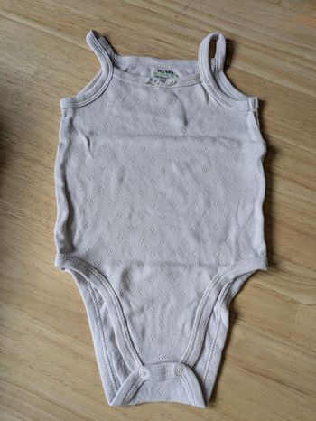 Body sans manche - 9M - crème